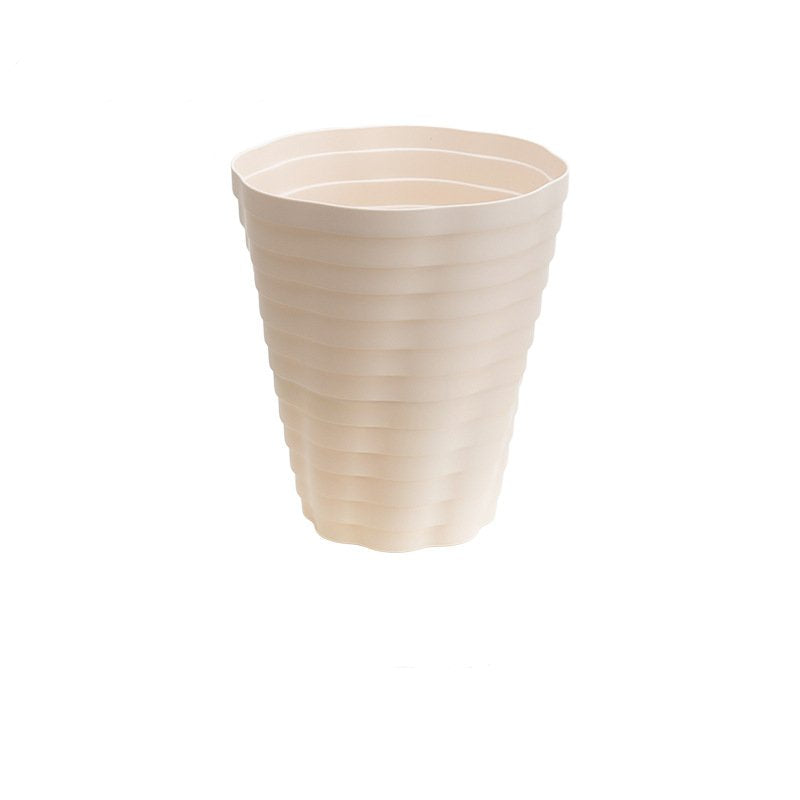 Tall Ribbed Plastic Flower Pot - PlantMart.pk