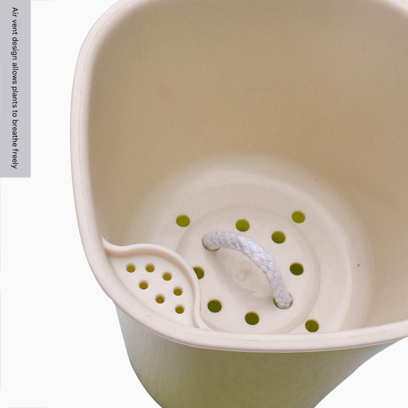 Dual-Layer Wick Self-Watering Pot