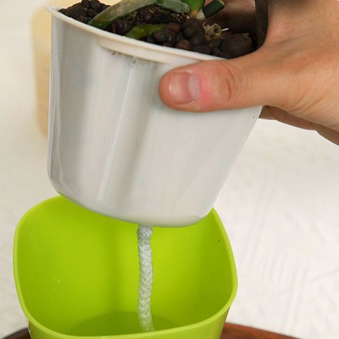 Dual-Layer Wick Self-Watering Pot
